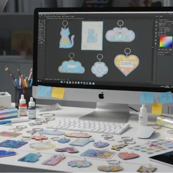 How to Design Custom Clear Acrylic Keychains on Vograce